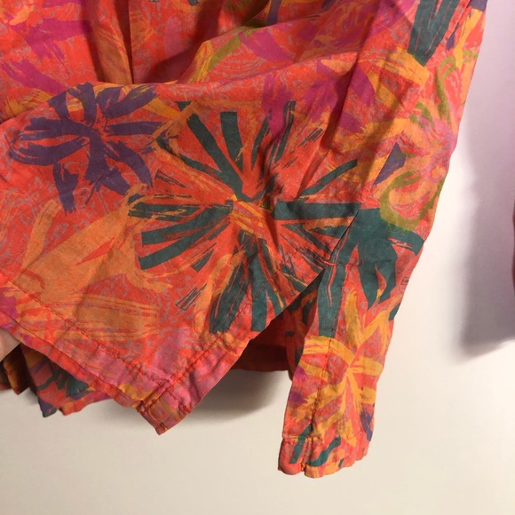 Fresh Produce Bright Colorful Floral Blouse Size XS/S - Picture 3 of 4